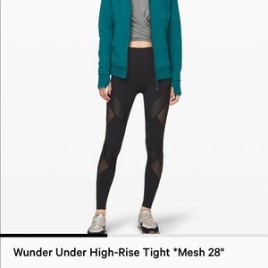 Lululemon Wunder under high-rise tight mesh 28”